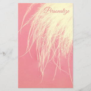 Elegant veer roze en crème elegant  briefpapier