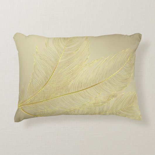 Elegant Veerontwerp voor Luxe Vieringen Accent Kussen (Voorkant)