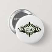 Elegant Vegetarian Ronde Button 5,7 Cm (Voorkant /achterkant)