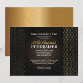 Elegant Veiling Corporate Gala Fundraiser Uitnodig Kaart (Voorkant / Achterkant)