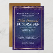 Elegant Veiling Corporate Gala Fundraiser Uitnodig Kaart (Voorkant / Achterkant)