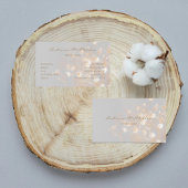 Elegant veld bloemen grijs visitekaartje