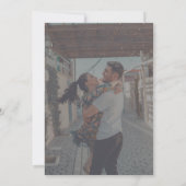 Elegant Vellum Effect Overlay 2 Photo Wedding Kaart (Achterkant)