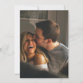 Elegant Vellum Overlay Waterverf 2 Fotohuwelijk Save The Date (Achterkant)