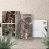 Elegant Vellum Overlay Waterverf 3 Fotohuwelijk Save The Date