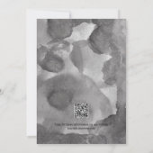 Elegant Vellum QR Code Waterverf Foto Bruiloft Save The Date (Achterkant)