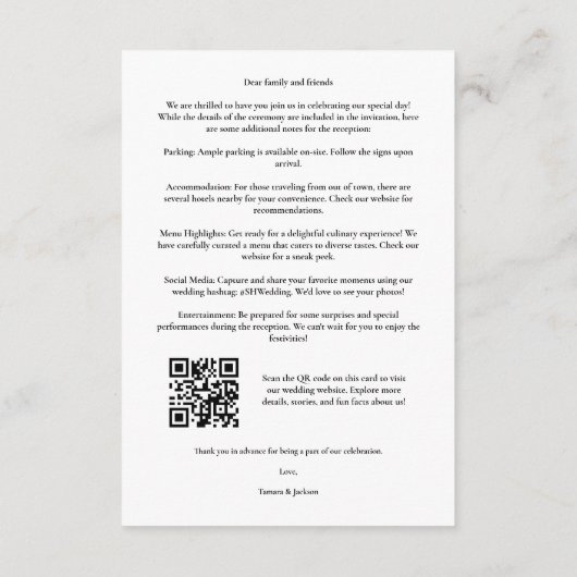 Elegant Vellum Transparency Wedding Initials Photo Informatiekaartje (Achterkant)