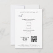 Elegant Vellum Transparency Wedding Initials Photo RSVP Kaartje (Achterkant)