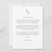 Elegant Vellum Transparency Wedding Photo  Bedankkaart (Achterkant)