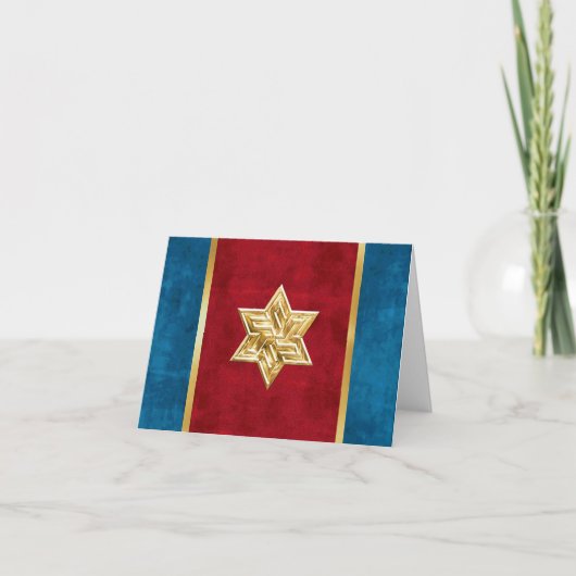 Elegant Velvet Kijk Gold Star van David Kaart (Voorkant)