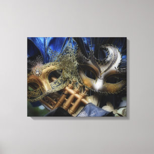 Elegant Venetiaans Masker Masker Doek Muur Kunst Canvas Afdruk