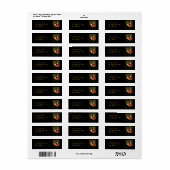 Elegant Venetiaans Maskerade Masker Adres Label (Full Sheet)