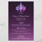 Elegant Venetian Chandelier | Menu-Kaart (Voorkant)