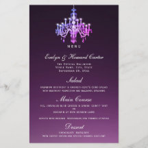 Elegant Venetian Chandelier | Menu-Kaart