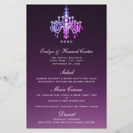 Elegant Venetian Chandelier | Menu-Kaart
