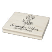 Elegant ventilator, aangepast groot rubberstempel (Stempel)