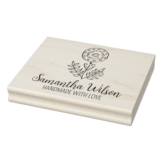 Elegant ventilator, aangepast groot rubberstempel (Stempel)