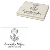 Elegant ventilator, aangepast groot rubberstempel (Gestempeld)