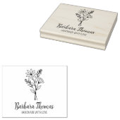 Elegant ventilator, aangepast groot rubberstempel (Gestempeld)