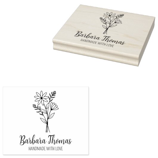 Elegant ventilator, aangepast groot rubberstempel (Gestempeld)