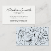 Elegant ventilator (blauw) visitekaartje (Voorkant / Achterkant)