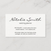 Elegant ventilator (blauw) visitekaartje (Voorkant)