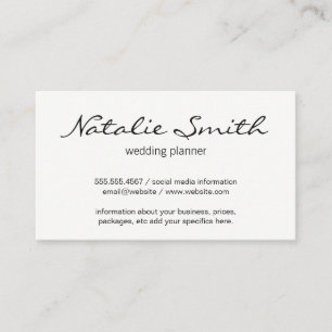 Elegant ventilator (blauw) visitekaartje