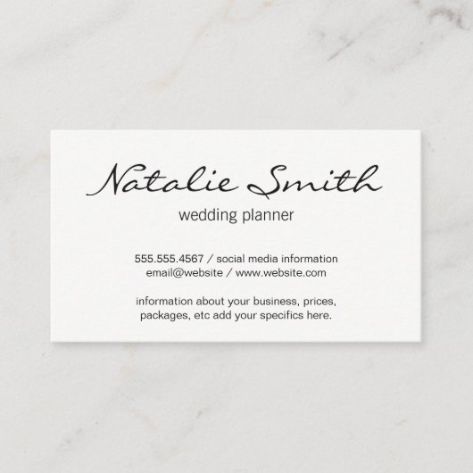 Elegant ventilator (blauw) visitekaartje (Voorkant)