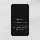 Elegant ventilator-pictogram visitekaartje (Achterkant)