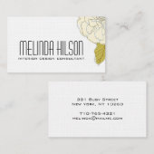 Elegant ventilator Visitekaartje - crème (Voorkant / Achterkant)