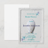 Elegant Venus Clam Beach Seashore Vrijgezellenfees Kaart (Voorkant / Achterkant)