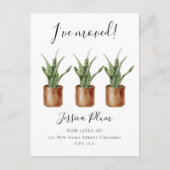 Elegant verandering van adres dat ik heb verplaats aankondigingskaart (Voorkant)