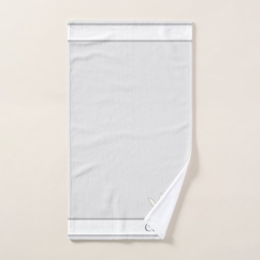 Elegant veren op zilver, grijs en wit bad handdoek (Handdoek)