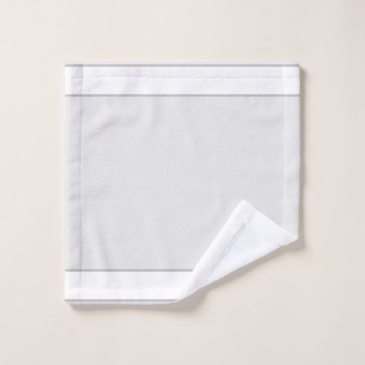 Elegant veren op zilver, grijs en wit bad handdoek (Wasdoekje)