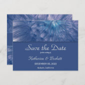 Elegant veren sparen de Datum Kaart (Voorkant / Achterkant)