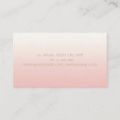 Elegant verfijnd Chic Modern Visitekaartje (Achterkant)