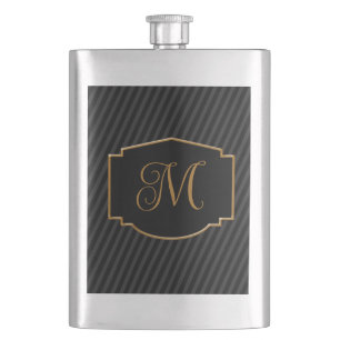 Elegant, verfijnd gestreept monogram flacon