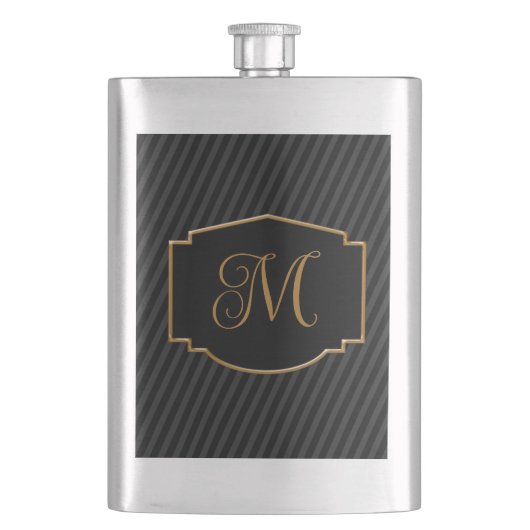 Elegant, verfijnd gestreept monogram flacon (Voorkant)