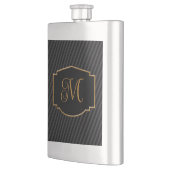 Elegant, verfijnd gestreept monogram flacon (Links)