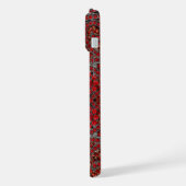 elegant verfijnd goud ruby red burgundy iPhone hoesje (Linkerkant)