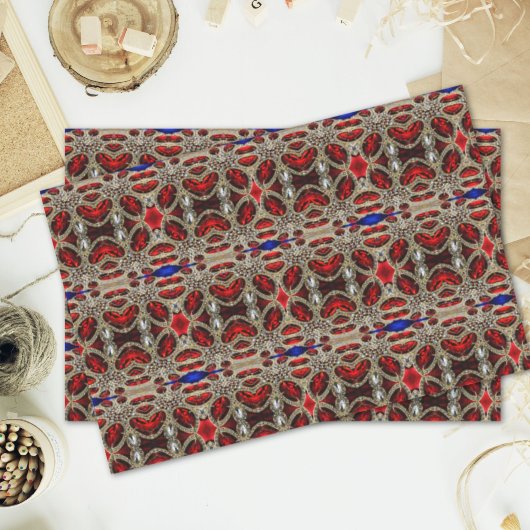 elegant verfijnd goud ruby red burgundy tissuepapier