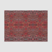 elegant verfijnd goud ruby red burgundy tissuepapier (Voorkant)