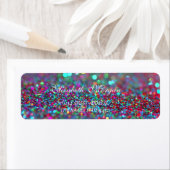 Elegant verfijnd Kleurrijk Bokeh Adres Etiket (Insitu)