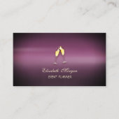 Elegant verfijnd modern, goud glas visitekaartje (Voorkant)