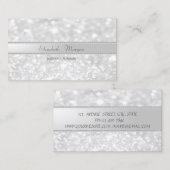 Elegant verfijnd modern modern Glitter Bokeh, pare Visitekaartje (Voorkant / Achterkant)