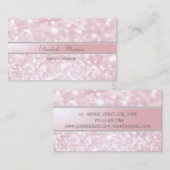 Elegant verfijnd modern modern Glitter Bokeh, pare Visitekaartje (Voorkant / Achterkant)