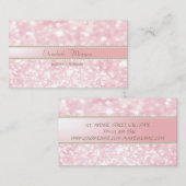 Elegant verfijnd modern modern Glitter Bokeh, pare Visitekaartje (Voorkant / Achterkant)