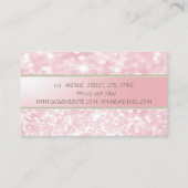 Elegant verfijnd modern modern Glitter Bokeh, pare Visitekaartje (Achterkant)