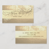 Elegant verfijnd modern modern goud ,Pearls Visitekaartje (Voorkant / Achterkant)