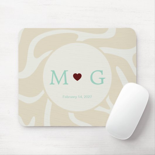 Elegant Verfijnd Romantisch Bureaubladaccessoire Muismat (Met muis)